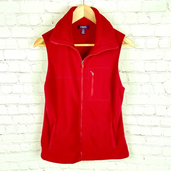 Chaps Jackets & Blazers - Chaps Petite Medium Fleece Vest